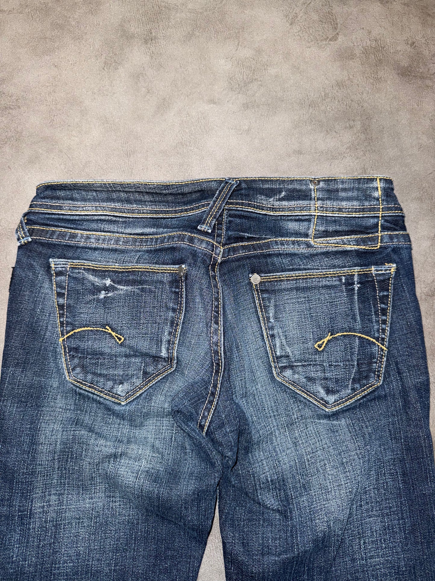 G-Star Raw Low Waist Straight Leg Jeans (XS)