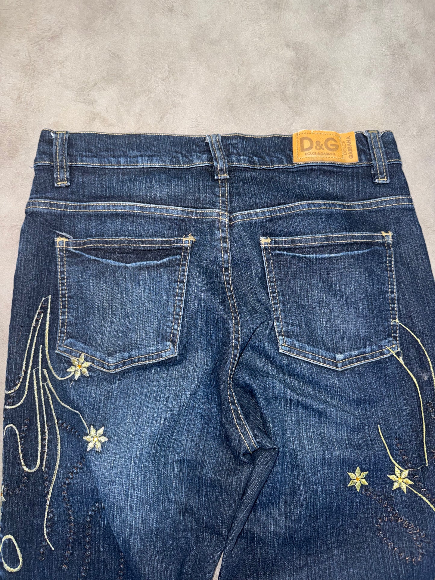 Dolce & Gabbana Big Print Bootcut Jeans (S)