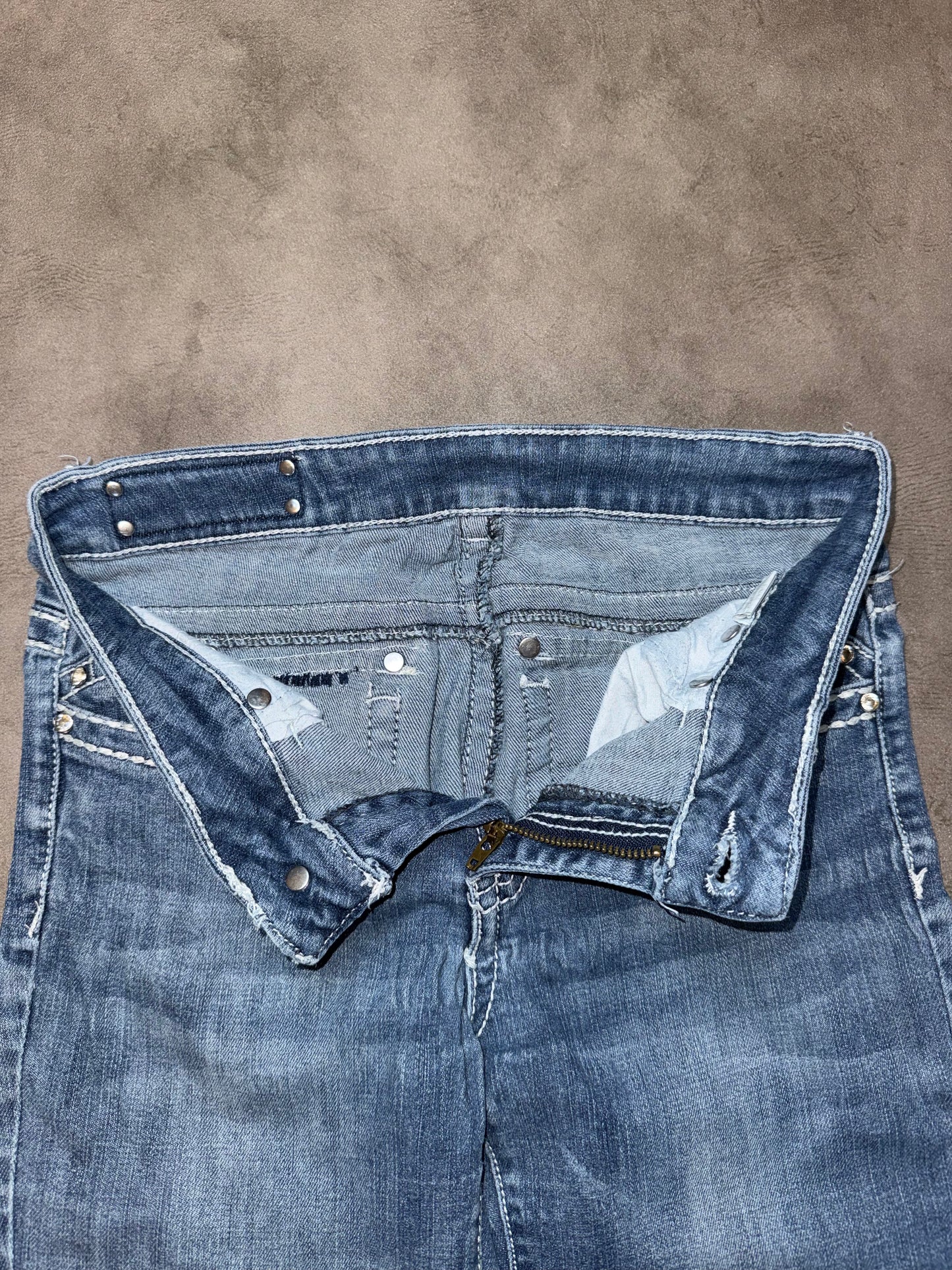 Y2K Low Waist Bootcut Jeans (XS)