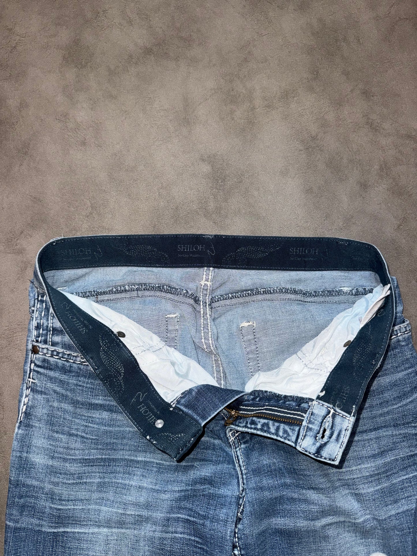 Y2K Washed Bootcut Jeans (S)