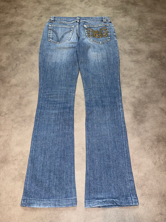 Dolce & Gabbana Low Waist Bootcut Jeans (XS)