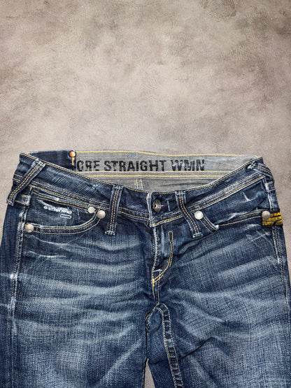 G-Star Raw Low Waist Straight Leg Jeans (XS)