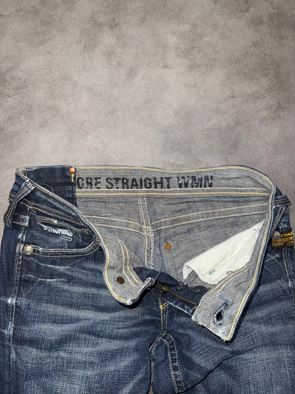 G-Star Raw Low Waist Straight Leg Jeans (XS)
