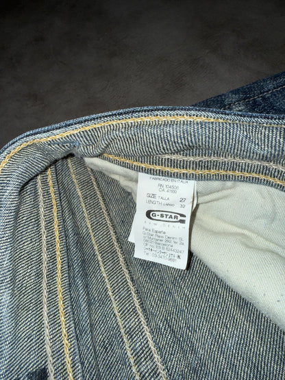 G-Star Raw Low Waist Straight Leg Jeans (XS)