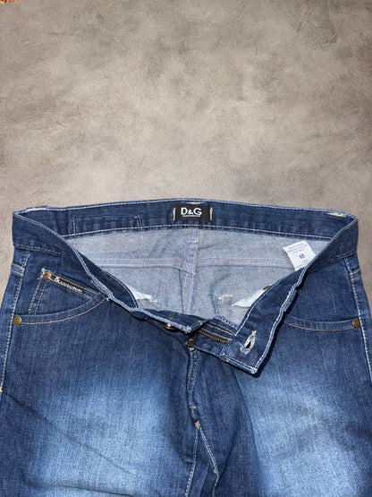 Dolce & Gabbana Strass Pocket Low Waist Bootcut Jeans (S)