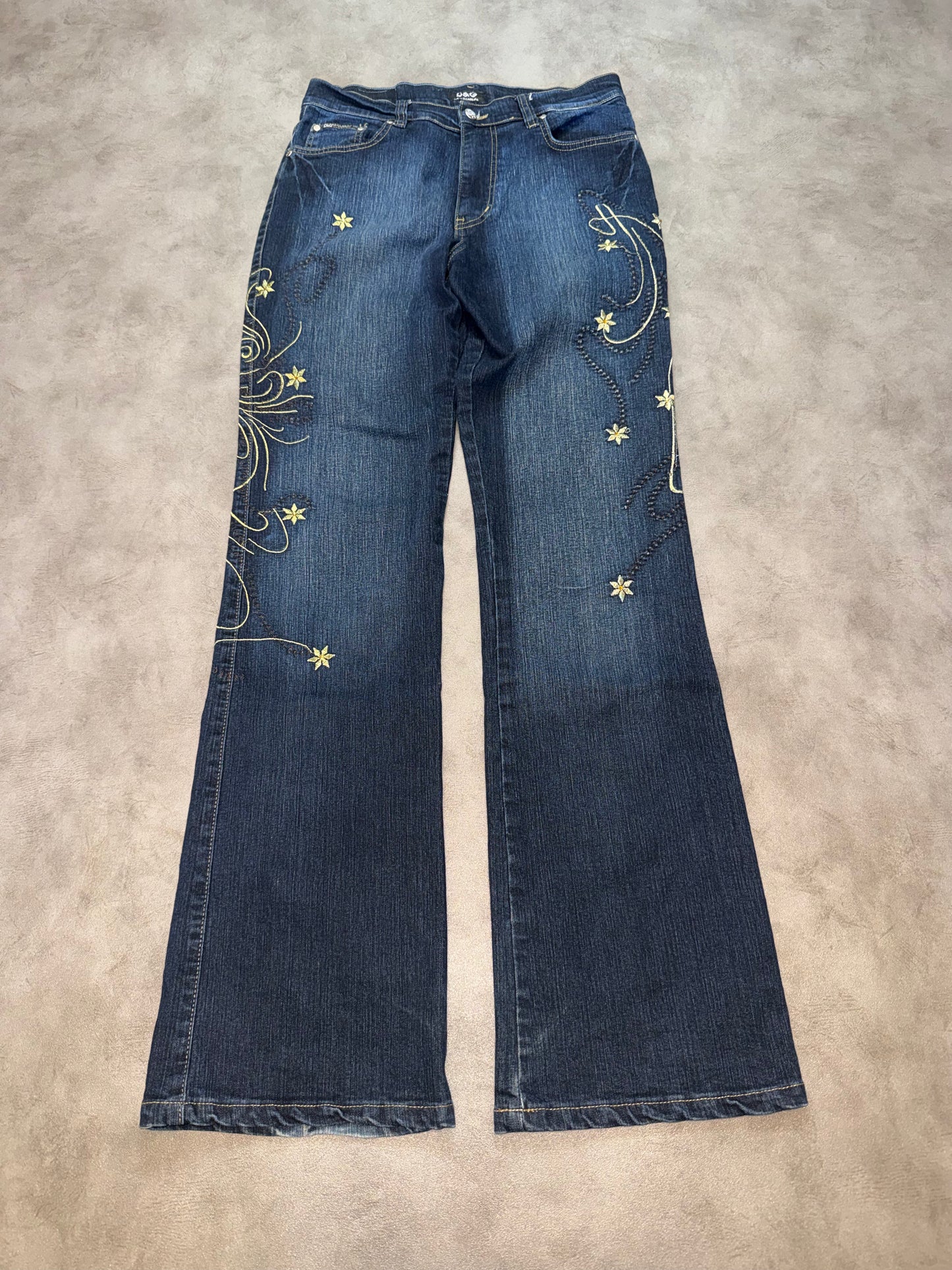 Dolce & Gabbana Big Print Bootcut Jeans (S)