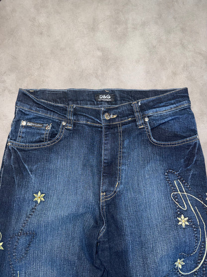 Dolce & Gabbana Big Print Bootcut Jeans (S)