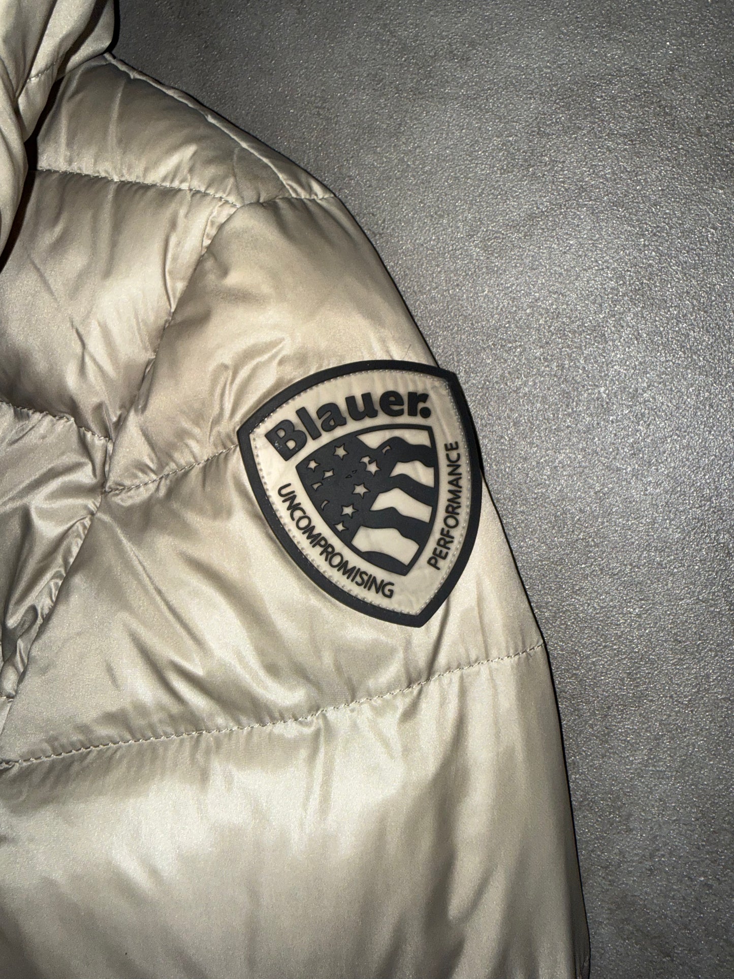 Blauer Usa Pufferjacke (XS)