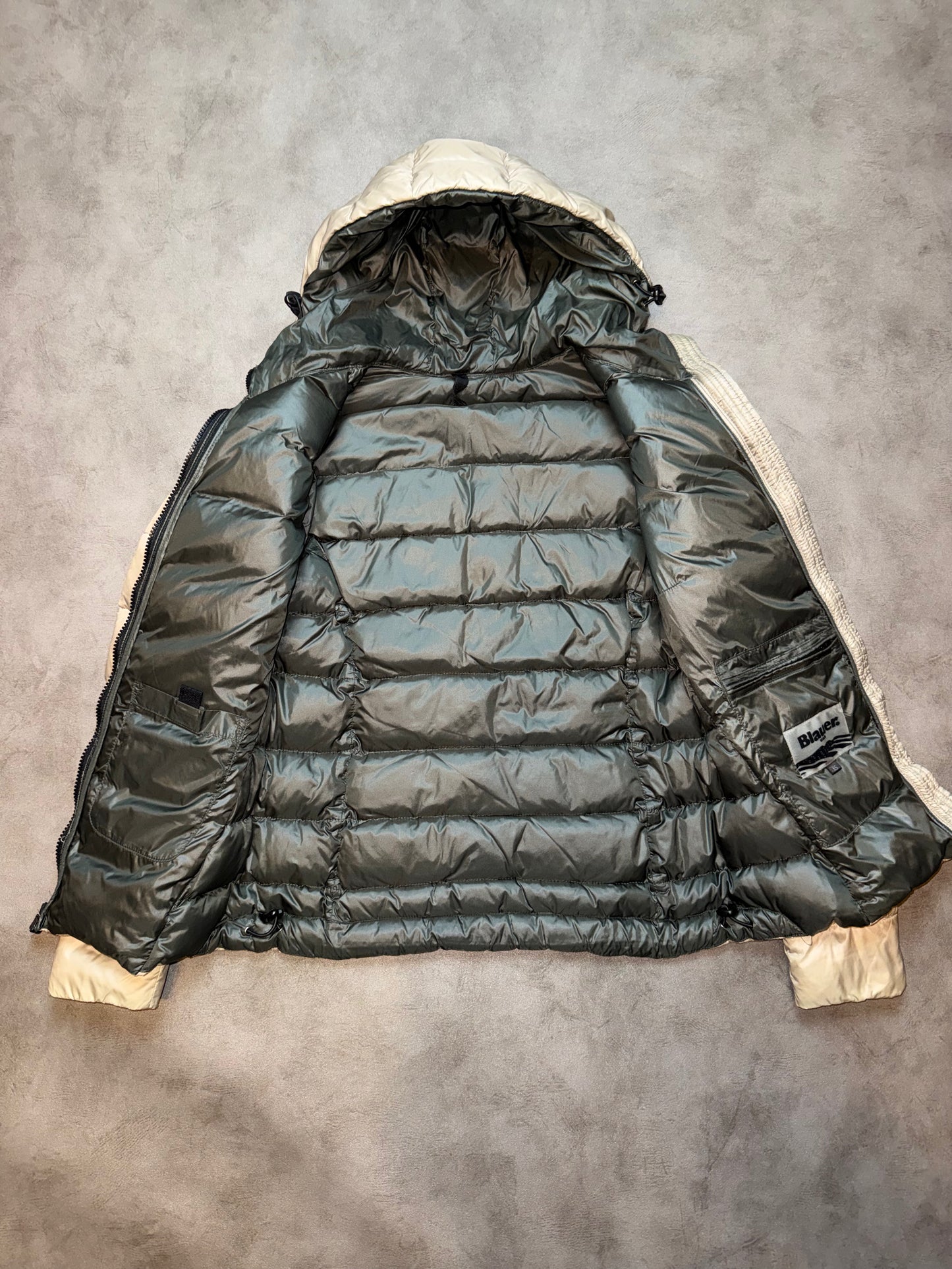 Blauer Usa Pufferjacke (XS)
