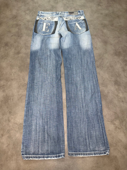 Emporio Armani Big Print Jeans (S)