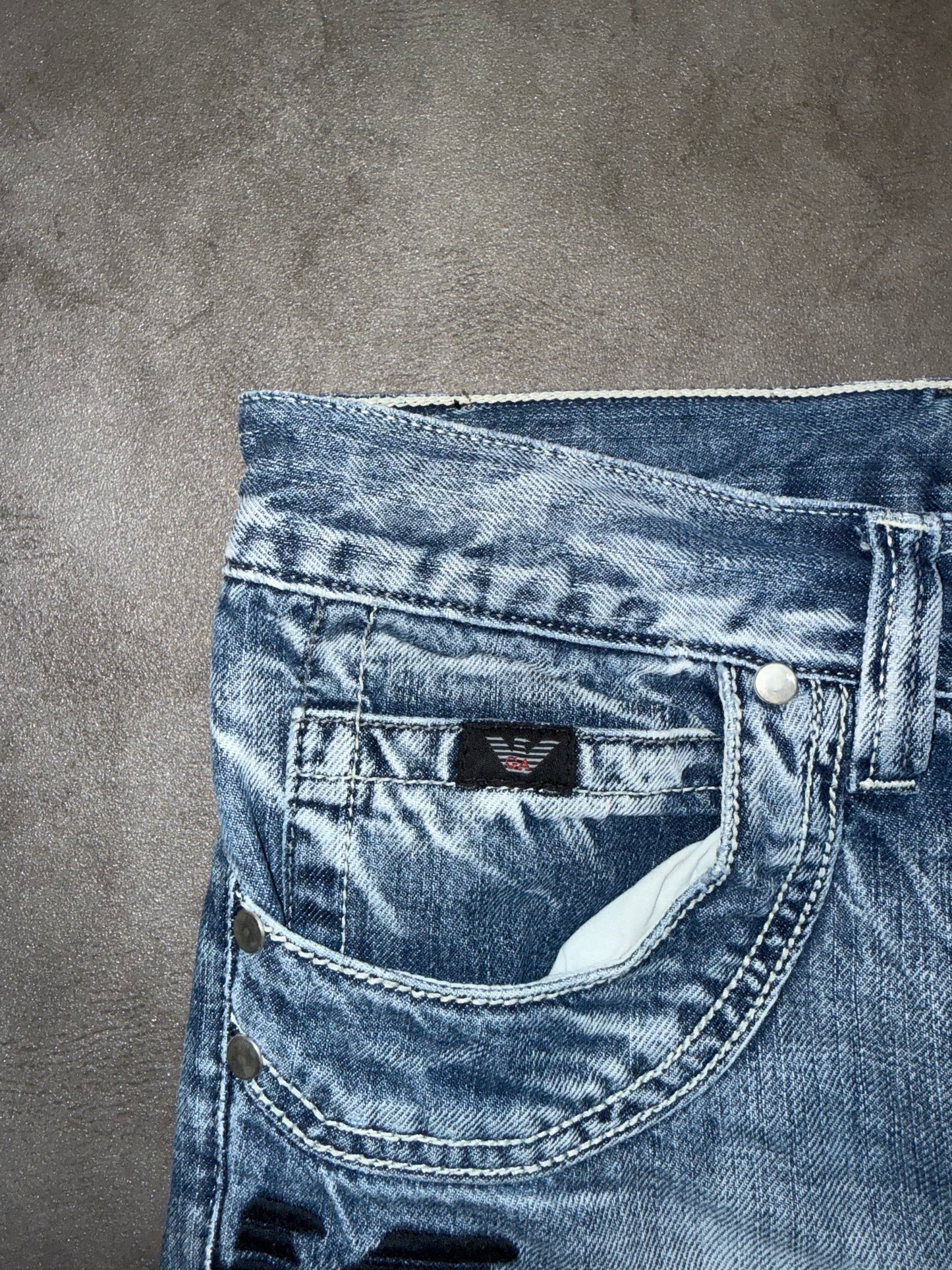 Emporio Armani Big Print Jeans (S)