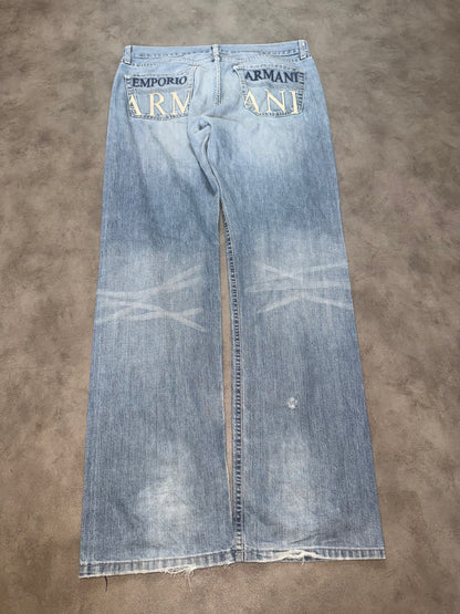Emporio Armani Big Print Jeans (M)