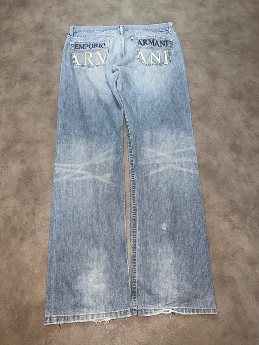 Emporio Armani Big Print Jeans (M)