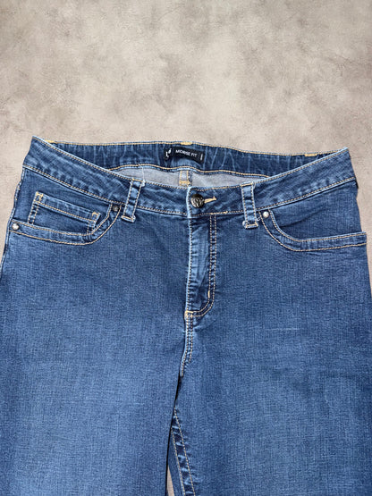 Y2K Mid Waist Bootcut Jeans (M)