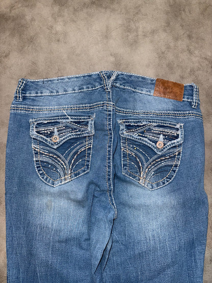 Y2K Washed Bootcut Jeans (L)