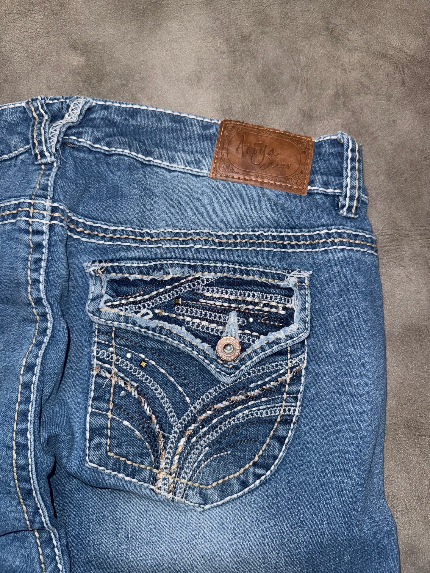 Y2K Washed Bootcut Jeans (L)