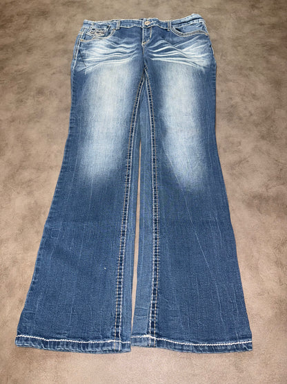 Y2K Washed Bootcut Jeans (L)