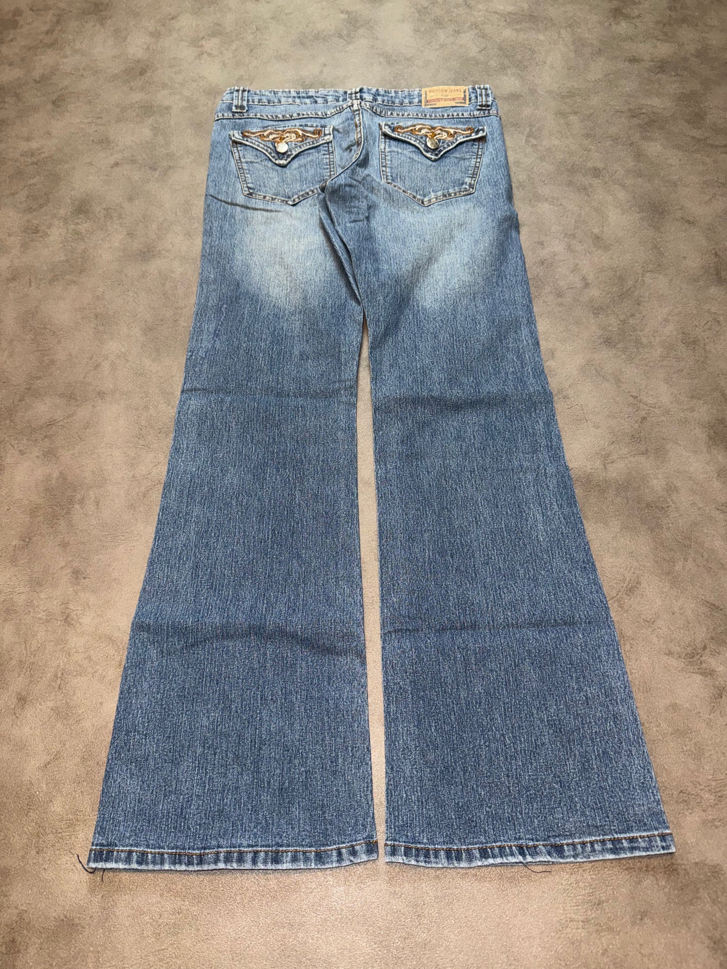 Y2K Low Waist Bootcut Jeans (S)