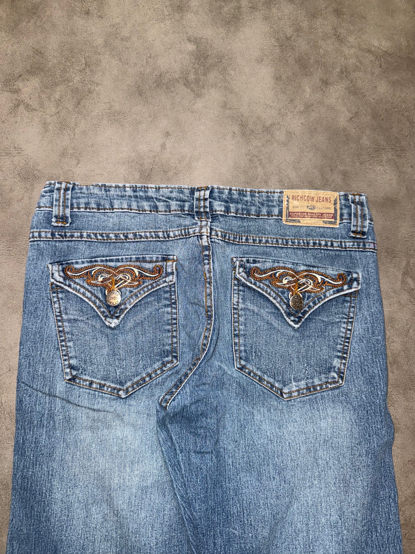 Y2K Low Waist Bootcut Jeans (S)