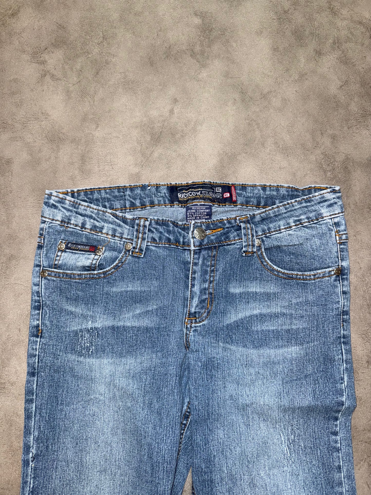 Y2K Low Waist Bootcut Jeans (S)