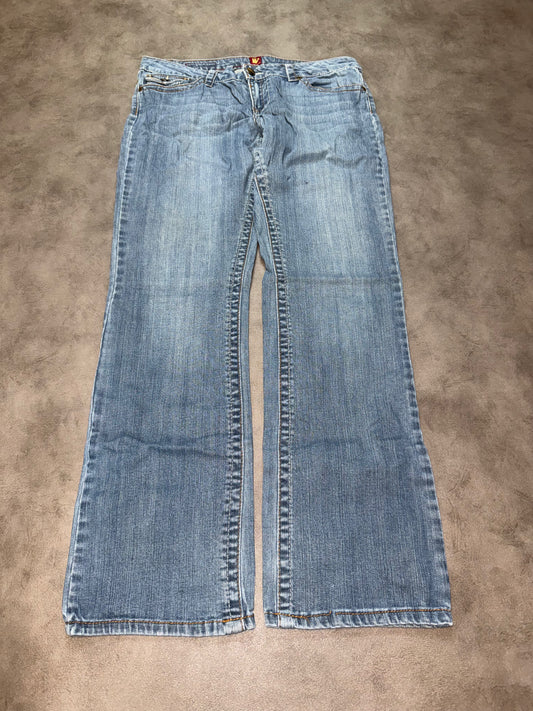 Y2K Low Waist Bootcut Jeans (L)