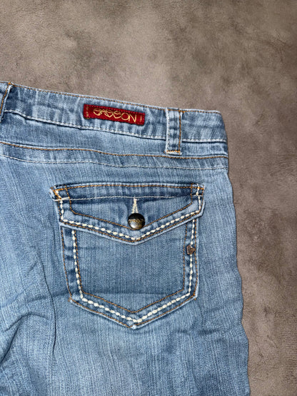 Y2K Low Waist Bootcut Jeans (L)