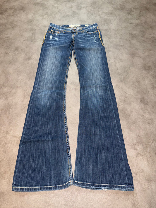 Y2K Low Waist Bootcut Jeans (XXS)