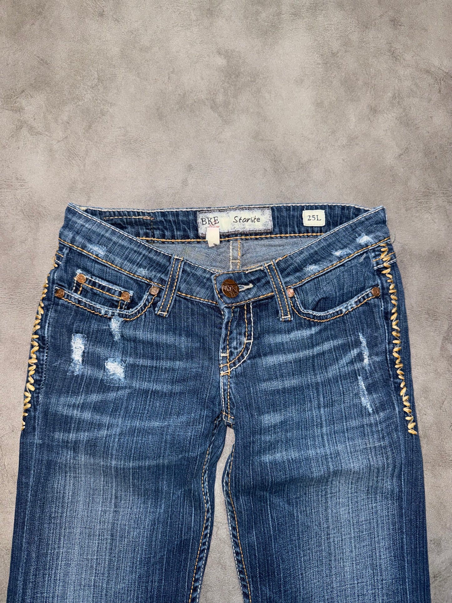 Y2K Low Waist Bootcut Jeans (XXS)