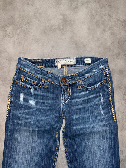 Y2K Low Waist Bootcut Jeans (XXS)