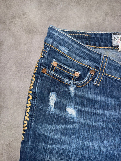 Y2K Low Waist Bootcut Jeans (XXS)