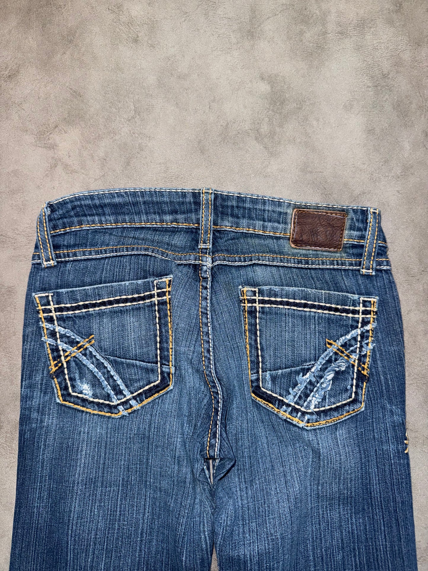 Y2K Low Waist Bootcut Jeans (XXS)