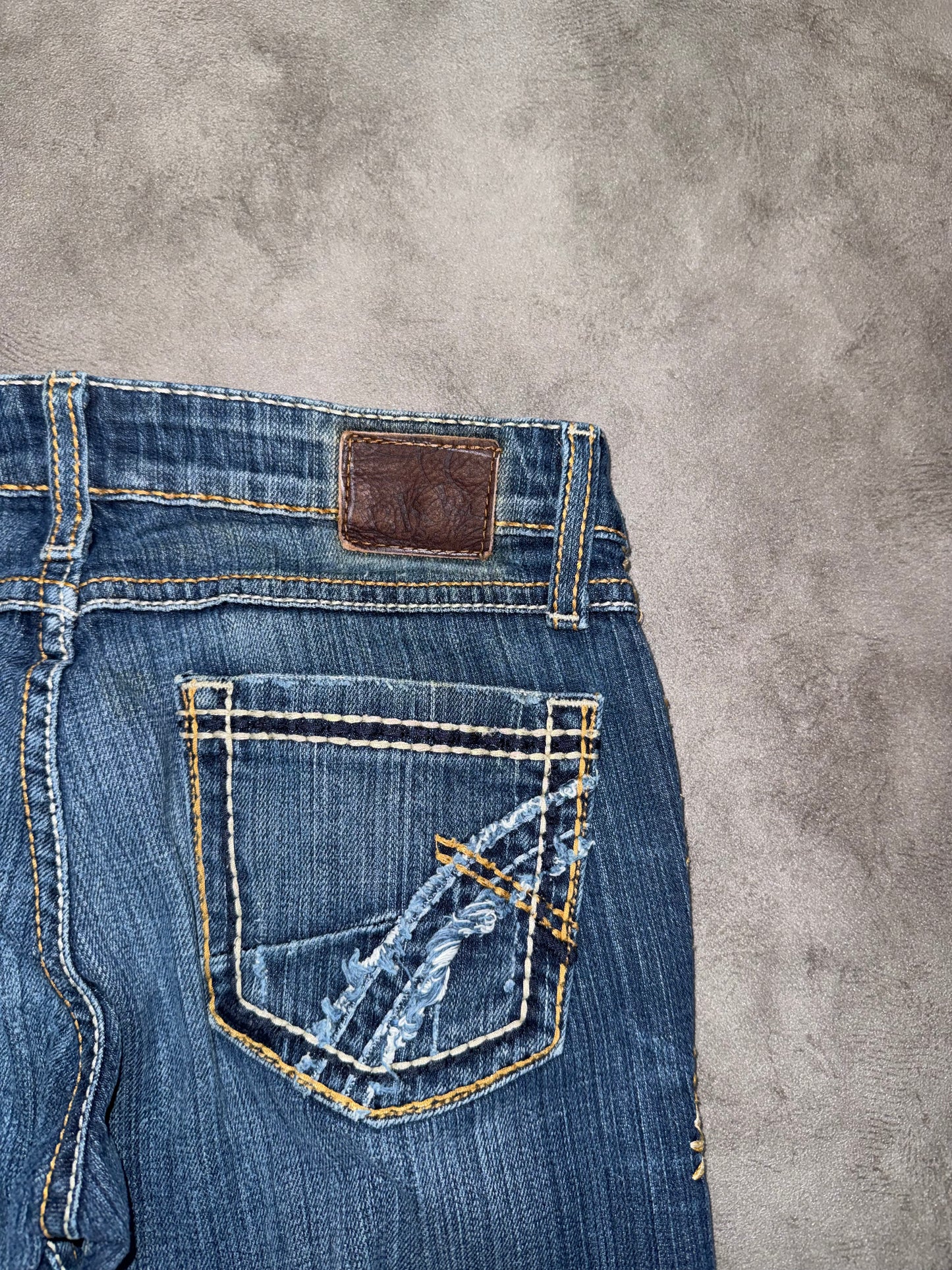 Y2K Low Waist Bootcut Jeans (XXS)