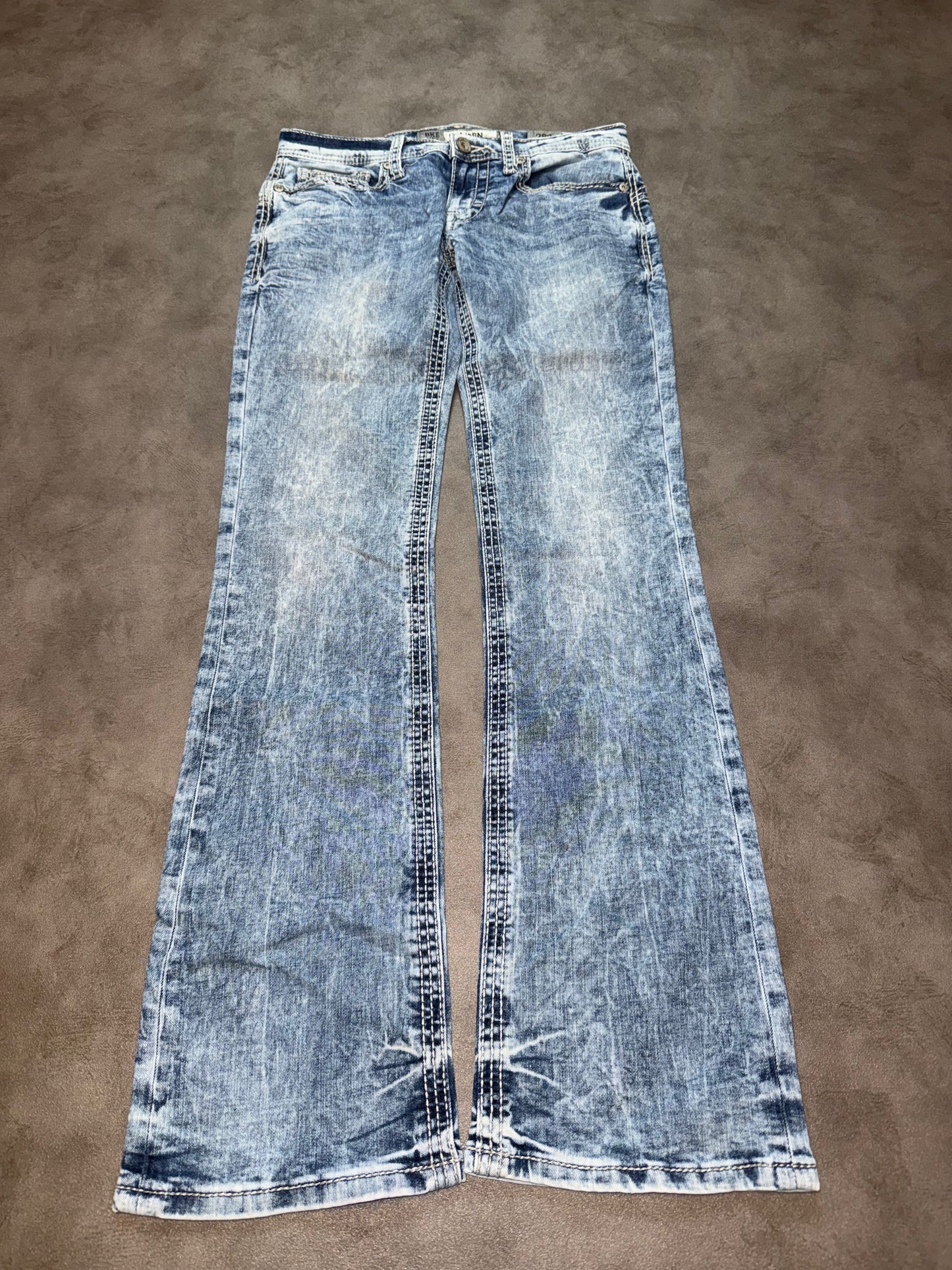 Y2K Washed Bootcut Jeans (S)