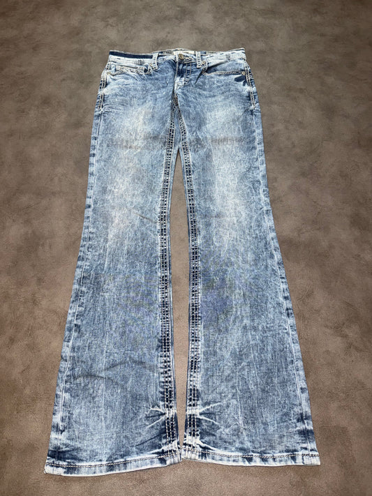Y2K Washed Bootcut Jeans (S)