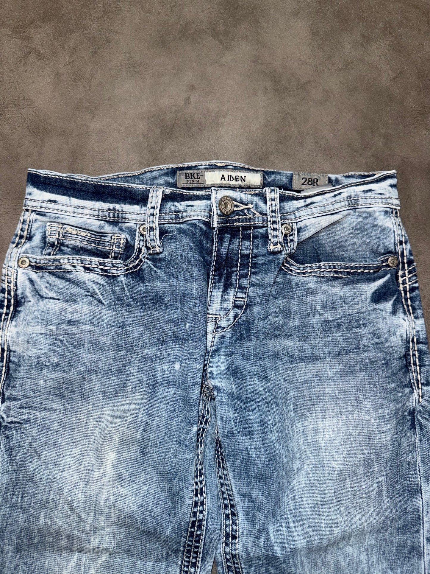 Y2K Washed Bootcut Jeans (S)