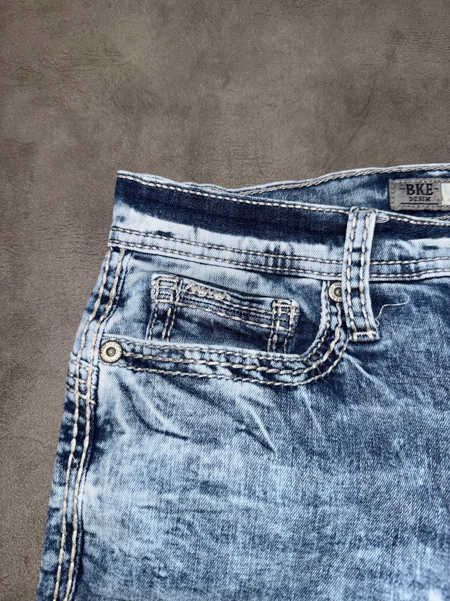 Y2K Washed Bootcut Jeans (S)