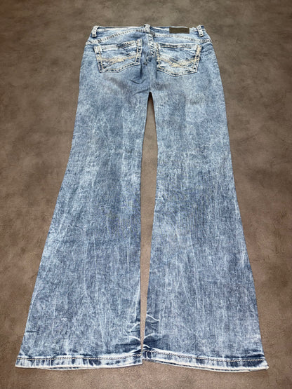 Y2K Washed Bootcut Jeans (S)