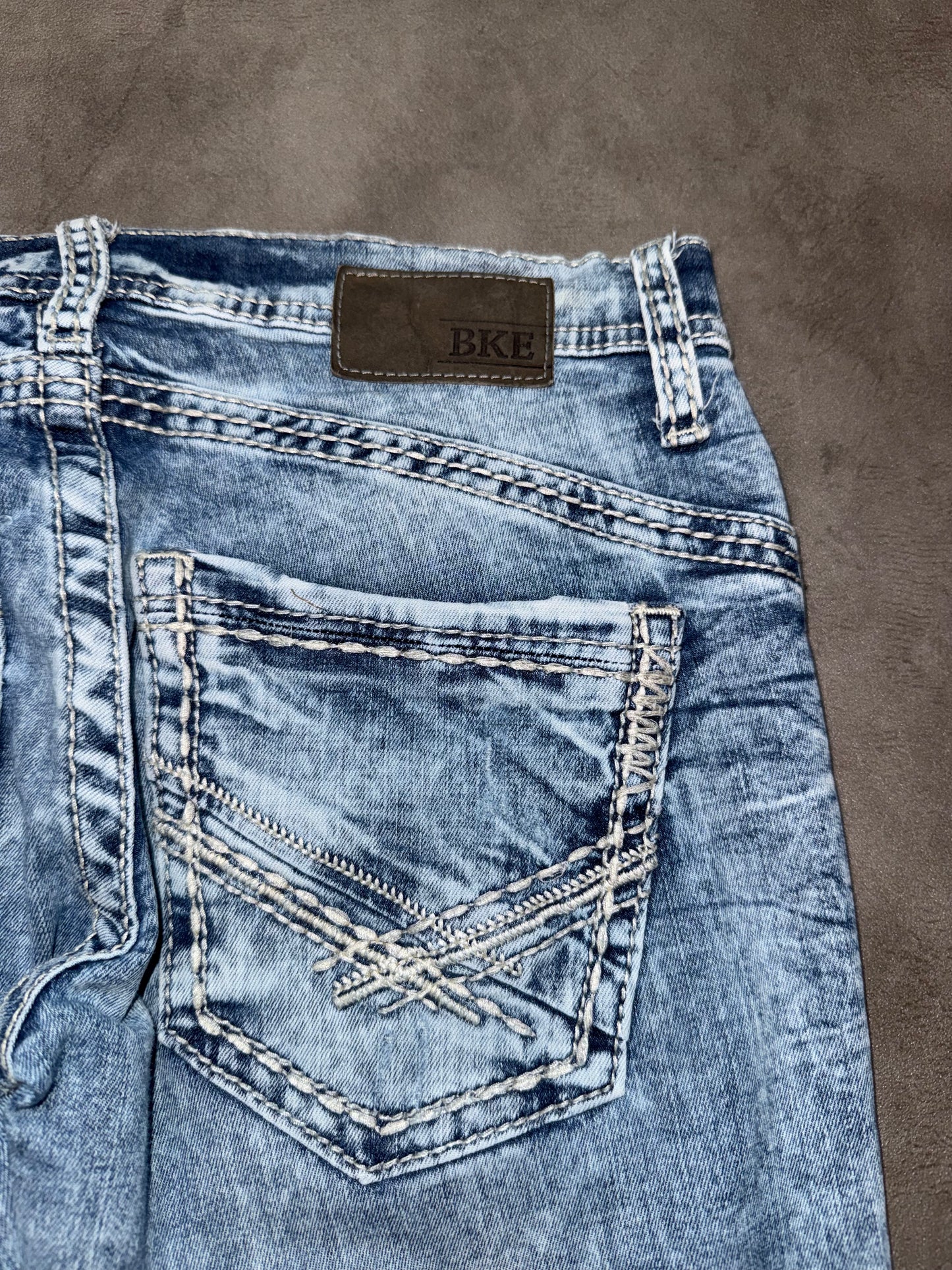 Y2K Washed Bootcut Jeans (S)