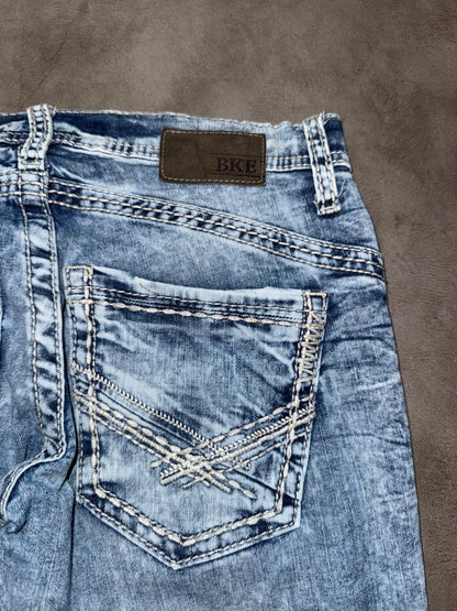 Y2K Washed Bootcut Jeans (S)