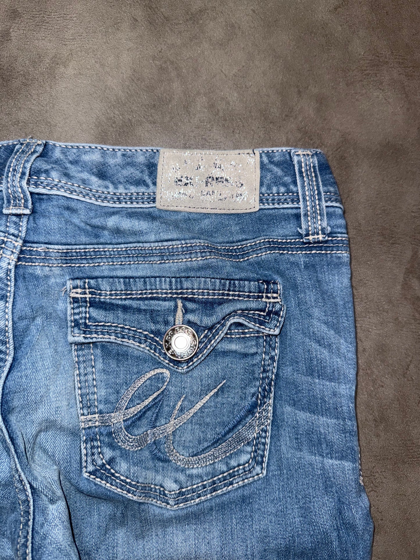 Y2K Low Waist Bootcut Jeans (S)