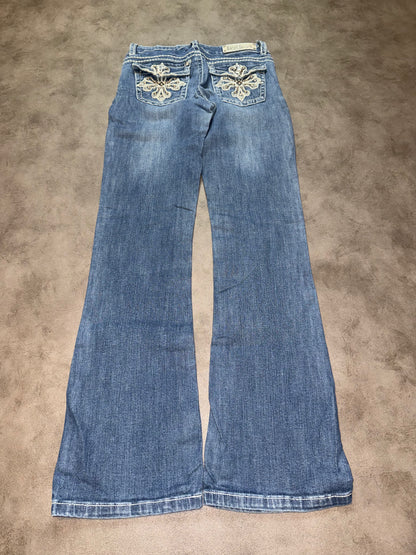 Y2K Low Waist Bootcut Jeans (XS)