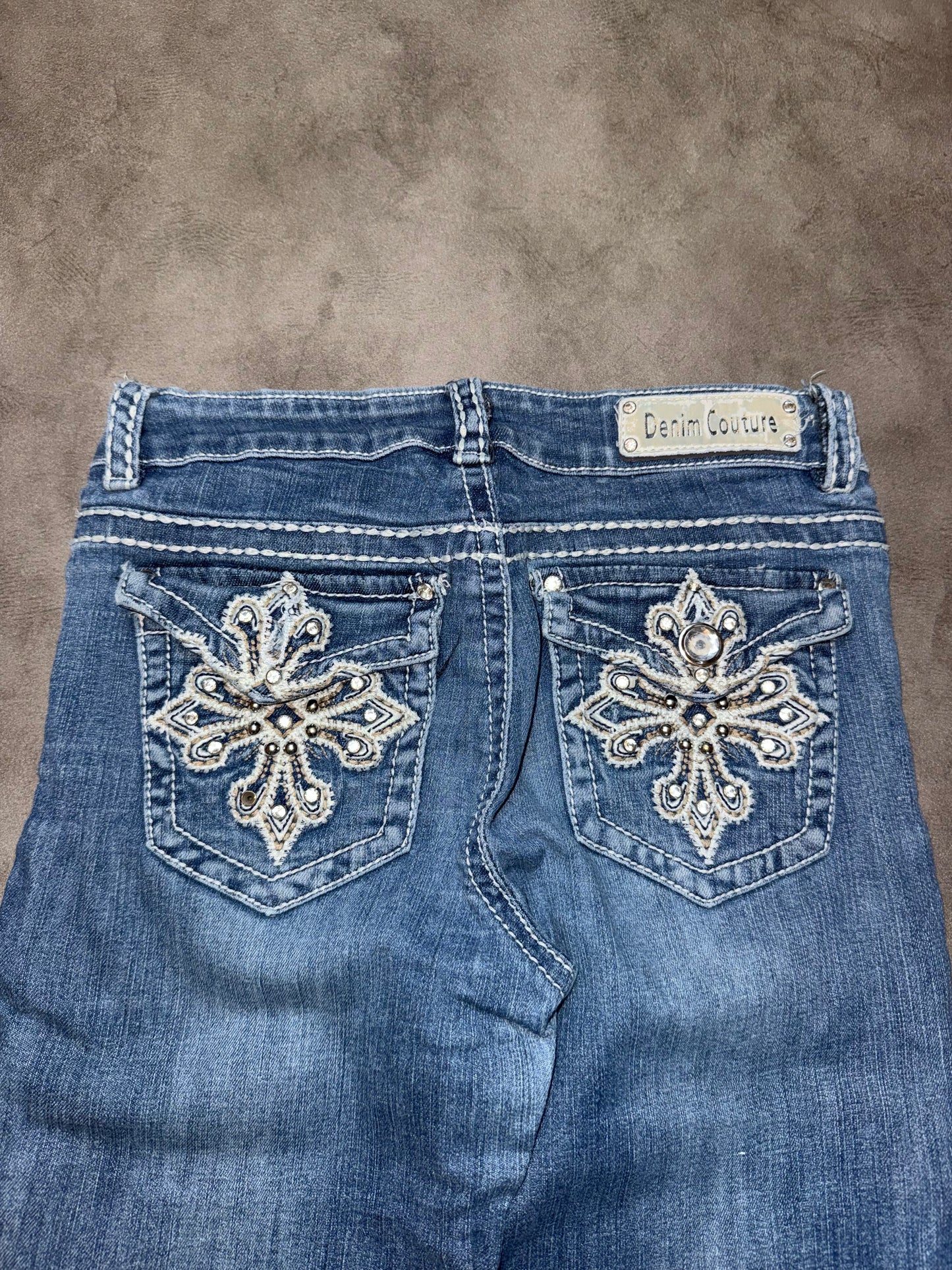 Y2K Low Waist Bootcut Jeans (XS)