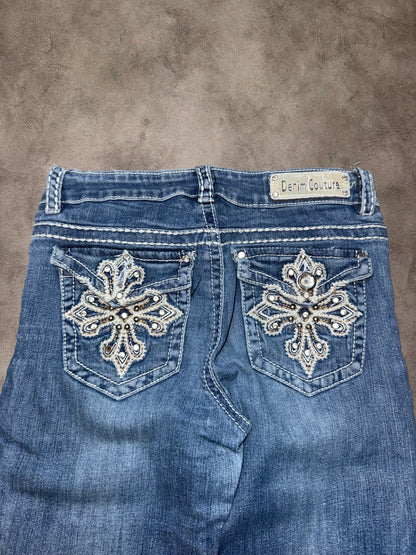 Y2K Low Waist Bootcut Jeans (XS)