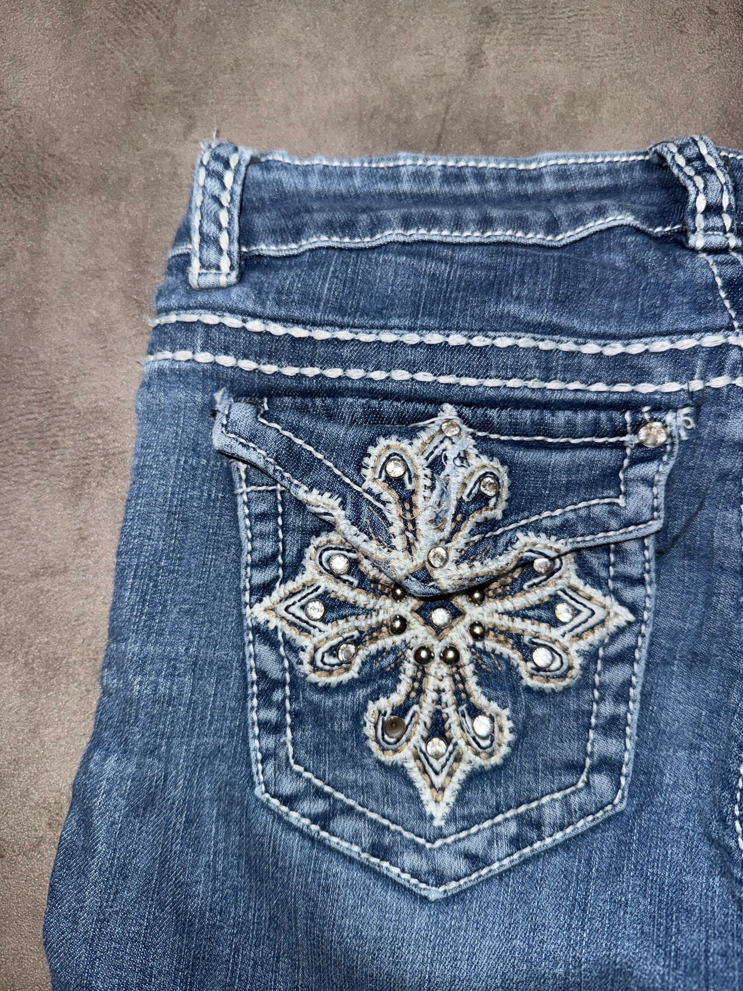 Y2K Low Waist Bootcut Jeans (XS)