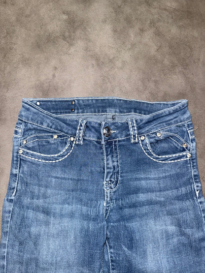Y2K Low Waist Bootcut Jeans (XS)