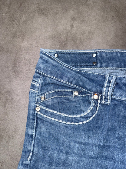 Y2K Low Waist Bootcut Jeans (XS)