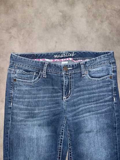 Y2K Low Waist Bootcut Jeans (M)