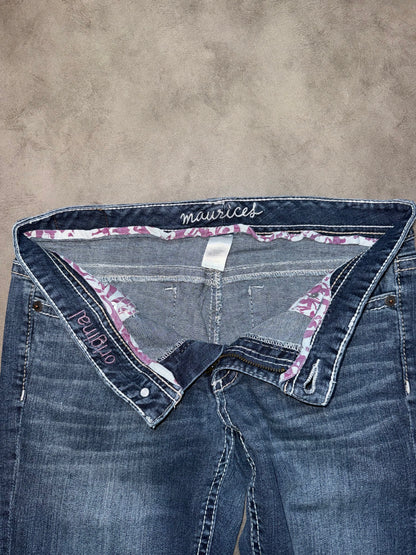 Y2K Low Waist Bootcut Jeans (M)