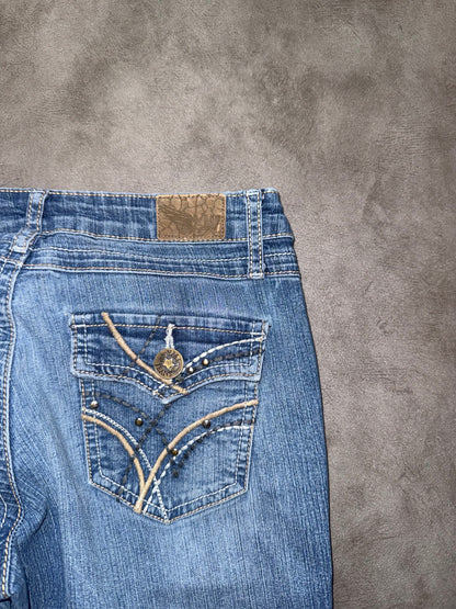 Y2K Low Waist Bootcut Jeans (S)
