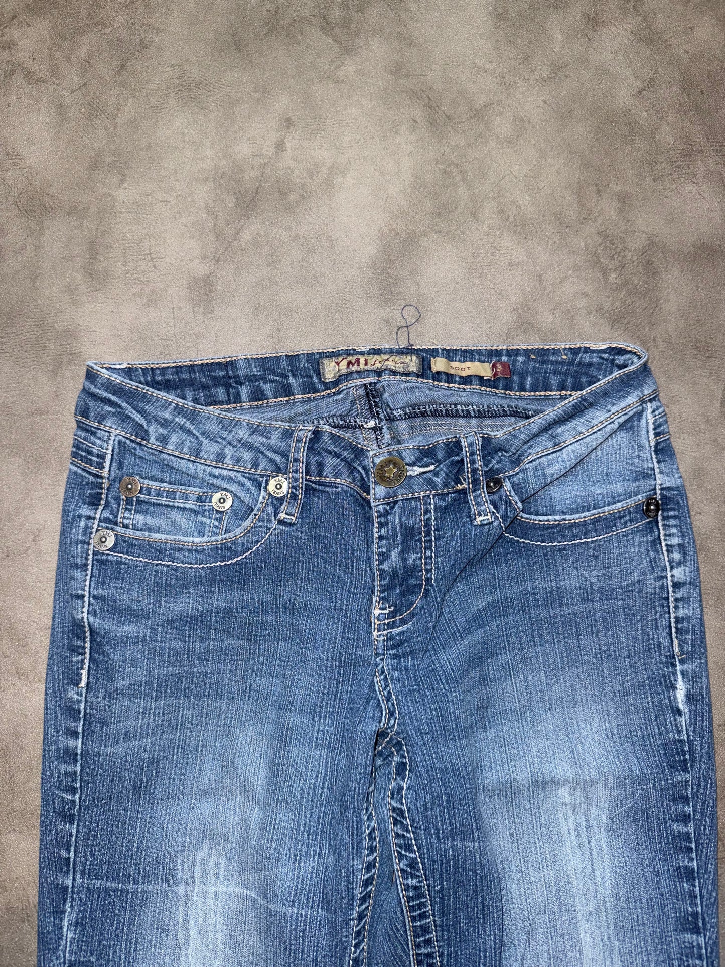 Y2K Low Waist Bootcut Jeans (S)